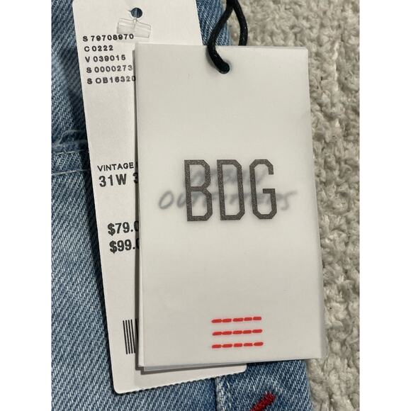 BDG Men's Relaxed Jeans in Light Blue - Picture 10 of 12
